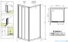Radaway Treviso Ścianka boczna S 100 szkło przejrzyste 32423-01-01N